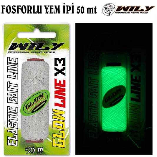 Wily  Fosforlu (Glow) Yem İpi 50 mt